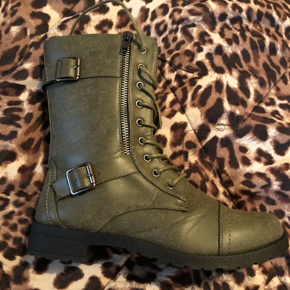 Shoes Olive Green Combat Boots Poshmark